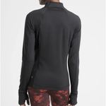 Athleta  Black Raninier Long Sleeve Half Zip Athletic Sport Shirt S Photo 4