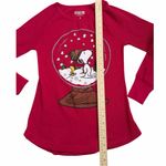 Snoopy Long Sleeve Shirt Red Photo 5