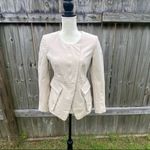 Donna Karan 💜  Women Collarless Split-front Patch Flap Pocket Jacket Photo 3