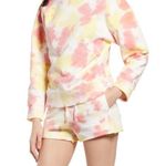 BP NWT Yellow & Pink Tie Dye Long Sleeve Crew Neck Sweater Size S Small Marble Photo 0