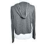 Beyond Yoga Cropped Gray Hoodie Lightweight Yoga Breathable Small Loungewear Photo 3
