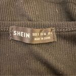 SheIn SXY Twist Front Rib-Knit Crop Top, Black, Size S, NWOT Photo 7