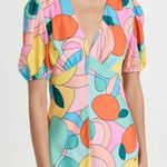 STAUD Mini Dress in Citrus Kaleidoscope NWT Photo 2