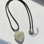 Handmade chic fairy cottage vintage retro style heart necklace🌿✨ Photo 0