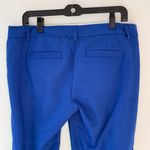 EXPRESS  Columnist Blue Dress Pants Mid Rise Royal Blue  Ankle Pant Size 10R Photo 4