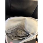 Free People Crossbody Bag Purse Gray Flap‎ Closure Silver Accent Zippers Casual Photo 7