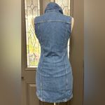 Levi's Classic Aubrey Sleeveless Denim Snap Front Collared Dress | Size Small Photo 4