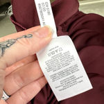 EXPRESS NEW Burgundy Long Sleeve Ruched Crewneck Midi Sheath Dress Medium Photo 6