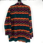 Vintage 90s Latte Women's Fleece Aztec Boho Long Sleeve Jacket Multi Photo 1