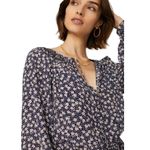 Polo Ralph Lauren Long Raglan Sleeves Floral Crepe Romper size 14 NWT Blue Photo 7