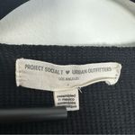 Urban Outfitters X Project Social T Black Draped Neck Long Sleeve Shirt Size S Photo 2