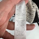 Maggy London Lace Striped Shift Short Sleeve Dress Black Ivory Cream Size 10 Photo 9