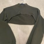 Lulu Lemon Crop sweatshirt Green Size 6 Photo 0
