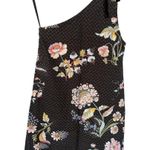 Maeve Anthropologie Ashbury Black Dark Romantic One Shoulder Floral Mini Dress 2 Photo 2