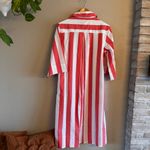 ATLANTIC PACIFIC x‎ LAKE Marnie Caftan House Shirt Dress Red Size M Photo 2