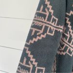 Urban Outfitters Staring at Stars Angora Rabbit Hair Green Patterned Cardigan Photo 5