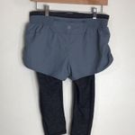 Athleta  Go Getter Heathered Yoga Running 2 in 1 Capri / Short Leggings size S Photo 5