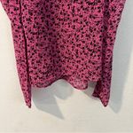 Topshop  ChiffonFloral Print Tie Front Puff Shoulder Long Sleeve Blouse Size‎ 4 Photo 8