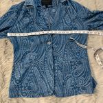 Solitaire  Paisley Denim Jacket Size M Photo 5