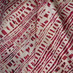 Merona  Pink & White Aztec Print 100% Silk Flare / Pleated Zip Side Skirt Photo 2