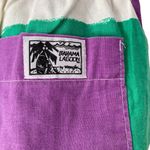 Wrangler Bahama Lagoon 70s Drawstring Made in USA Colorful Shorts Medium Vintage Photo 3