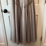 Jenny Yoo  Collection Ava Taupe Strapless Tulle Dress - Size 8 / Medium (Approx.) Photo 15