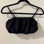 ZARA NWT  BLACK POPLIN CROP TOP Perfect Photo 0