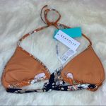 Seafolly  70s Retro Splendour Floral Triangle Bikini Top‎ Size 6 NWT Photo 4