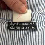 Vintage 80s Union Made Blue White Red Seersucker Dresss with Jacket Size 8 Photo 6