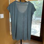 Olivia Moon  Short Sleeve Top Purple Blue Gray Size 1X Photo 5