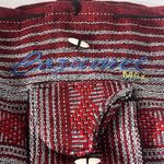 Backpack Cozumel LA CASA DEL SARAPE Red Gray Baja Mexican Knit Drawstring Photo 1