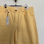 Topshop NWT Yellow High Rise Crop Jeans US 12 Petite Photo 2