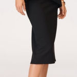 ZARA COLLECTION NWT KNOTTED MIDI SKIRT LIMITED EDITION BLACK REF 8253/722 party Photo 0