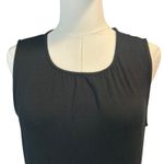 J. Jill Wearever Maxi Sheath Dress Black Jersey Sleeveless SZ M Boho Chic Casual Size M Photo 2