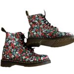 Dr. Martens Vintage  AW501 Pascal poppy flowers floral boots Womens sz 6 RARE Photo 1