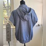 Derek Lam Derek‎ Lam Organic Cotton Chambray Dolman Sleeve Hooded Vest large layered Photo 5