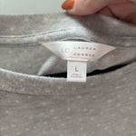 LC Lauren Conrad Gray Polka Dot Bell Sleeve Top Photo 3