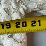 H&M NWT  Lace Blouse with button wrist detail and mock neck size Large Photo 4