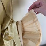 Lucy Paris  Embroidered Gold Fit & Flare Dress Size Medium Photo 4