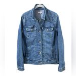 Juicy Couture  Nailhead Stretch Denim Jean Jacket M 20” p2p Dark Wash $70 Retail Photo 1