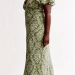 Abercrombie & Fitch Ruffle Sleeve Slip Maxi Dress Photo 2