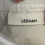 Paige  Wide Leg White Denim “Leenah” Jeans Photo 3