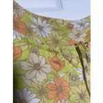 RVCA  Womens Large Green Floral Mini Dress Retro Hippy Beach Strappy Coconut Girl Photo 4