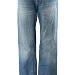 ZARA Women's Blue Acid Wash High Waisted Wide Leg Baggy Palazzo Denim Jeans Sz 2 Photo 0