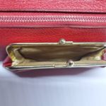 Saks 5th Avenue Vintage Saks Fifth Avenue Souffle Red Clutch 7"x4" Photo 5