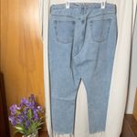 frame denim Frame Light Blue Distressed Hem High’N’Tight Straight Denim Jeans Size 34 Photo 3
