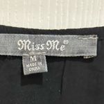 Miss Me  Black Dress Boho Shabby Chic Bell Sleeve Embroidery Medium Photo 2