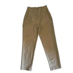 ZARA High Waisted High Rise Viscose Blend Taupe Beige Women’s Pants SZ S #2013 Photo 4