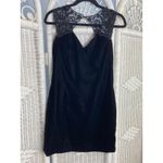 Vintage Scott McClintock Black Velvet Cocktail Dress Beaded Mesh Holiday Party M Size 10 Photo 7