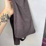 Athleta  Womens Medium M Racerback Tank Top Gray Dark Wash Yoga Activewear Photo 5